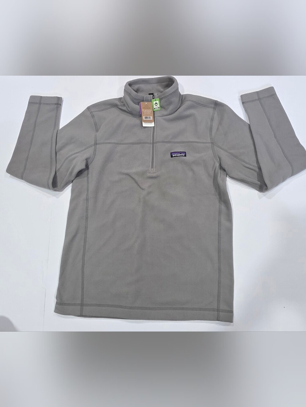 Patagonia Adult Small Grey Quarter-Zip Fleece Top- NWT